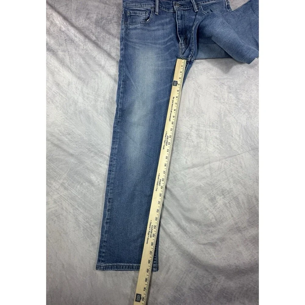 Levi’s 513 Slim Straight Jeans Mens 33x30 Blue Medium Wash Denim Fade